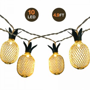 LED 灯 串 10LED varm vit ananas strängljus