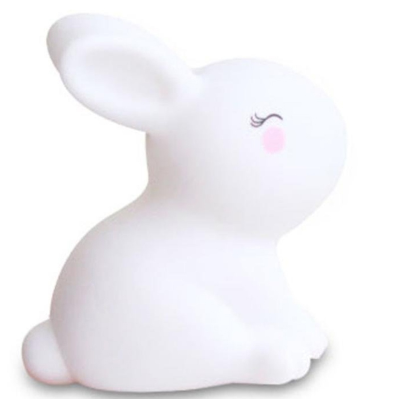Förvara lim liten vit kanin nattlampa dekoration